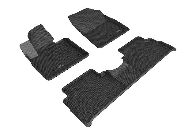 2021-2023 Hyundai Santa Fe Floor Mat Set - Front and Rear (3D MAXpider)