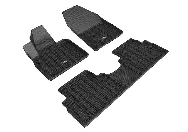 2019-2020 Hyundai Santa Fe Floor Mat Set - Front and Rear (3D MAXpider)