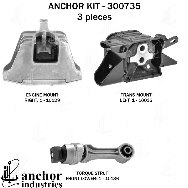 2019-2022 Hyundai Veloster N Engine Mount Kit (Anchor)