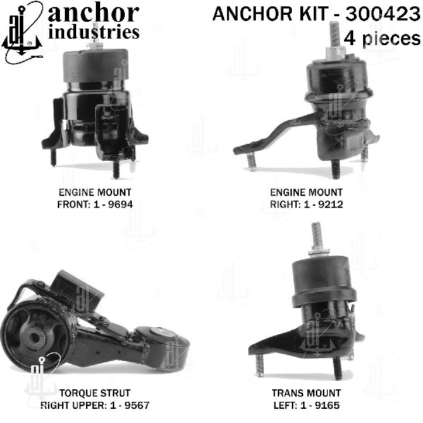 2004-2006 Toyota Sienna Engine Mount Kit (Anchor)