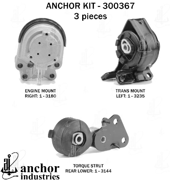 2007-2010 Lincoln MKX Engine Mount Kit (Anchor)