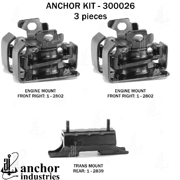 1996-2005 GMC Jimmy Engine Mount Kit (Anchor)