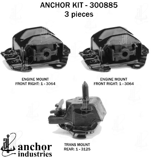 1998-2002 Pontiac Firebird Engine Mount Kit (Anchor)