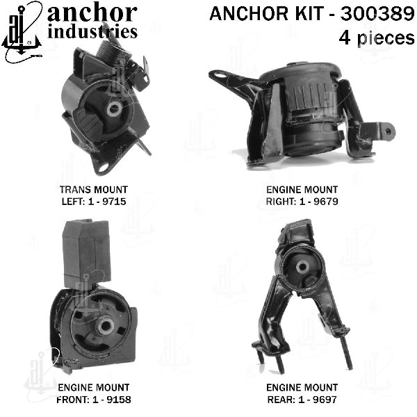 2005-2010 Scion tC Engine Mount Kit (Anchor)
