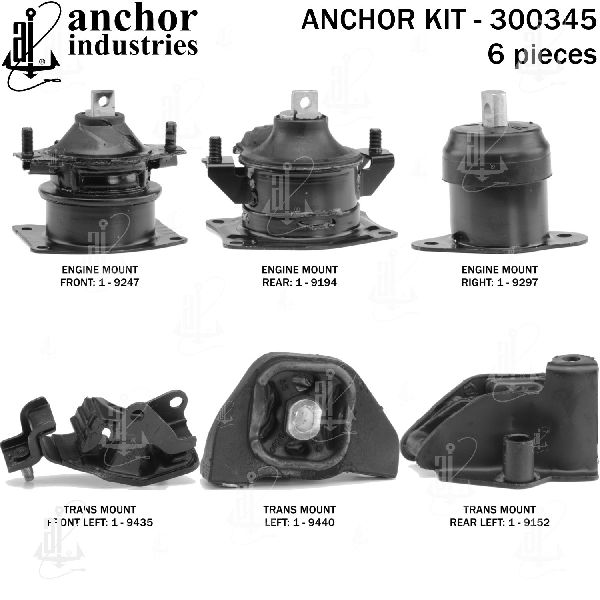 2004-2008 Acura TSX Engine Mount Kit (Anchor)