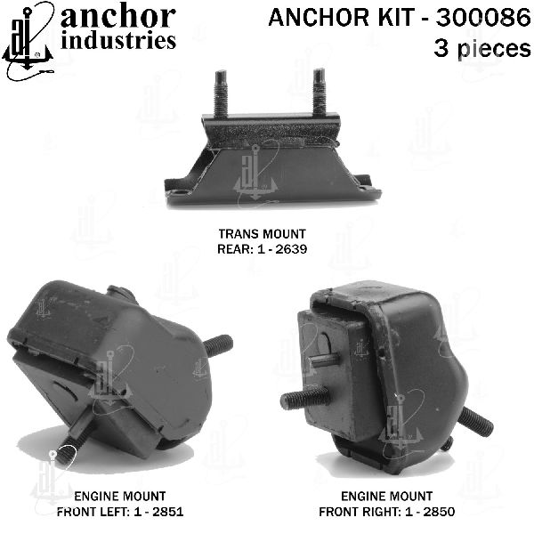 1998-2001 Mercury Mountaineer Engine Mount Kit (Anchor)
