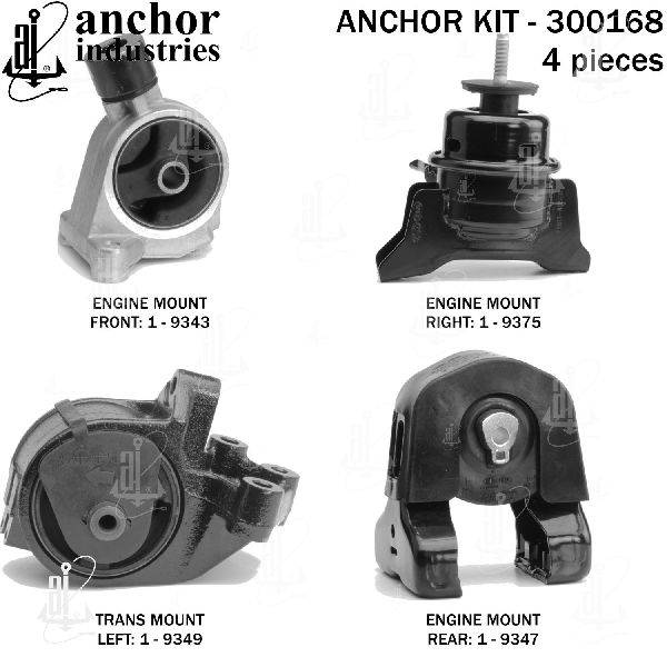 2006-2014 Kia Sedona Engine Mount Kit (Anchor)