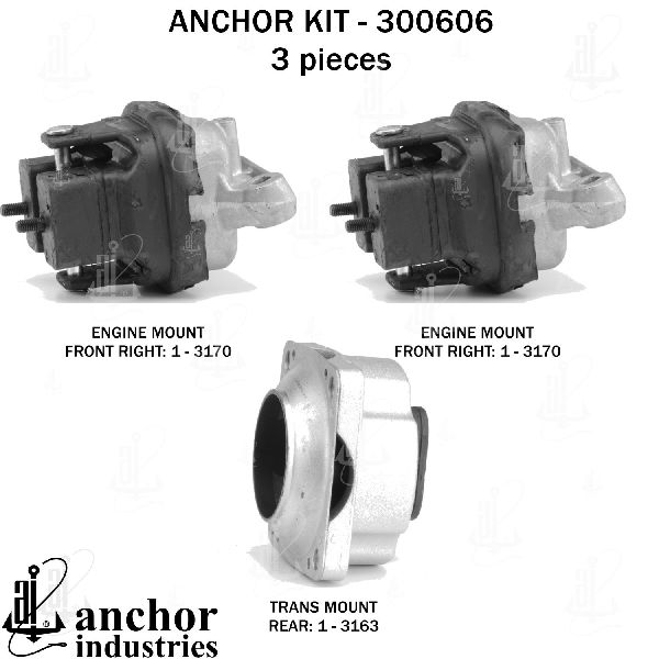 2005-2008 Dodge Magnum Engine Mount Kit (Anchor)