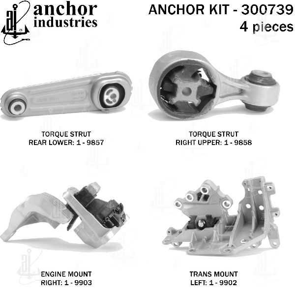 2014-2020 Nissan Rogue Engine Mount Kit (Anchor)