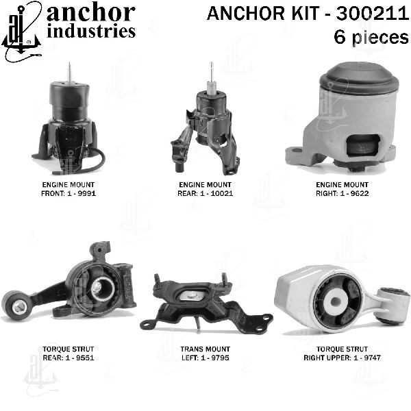 2015-2023 Nissan Murano Engine Mount Kit (Anchor)