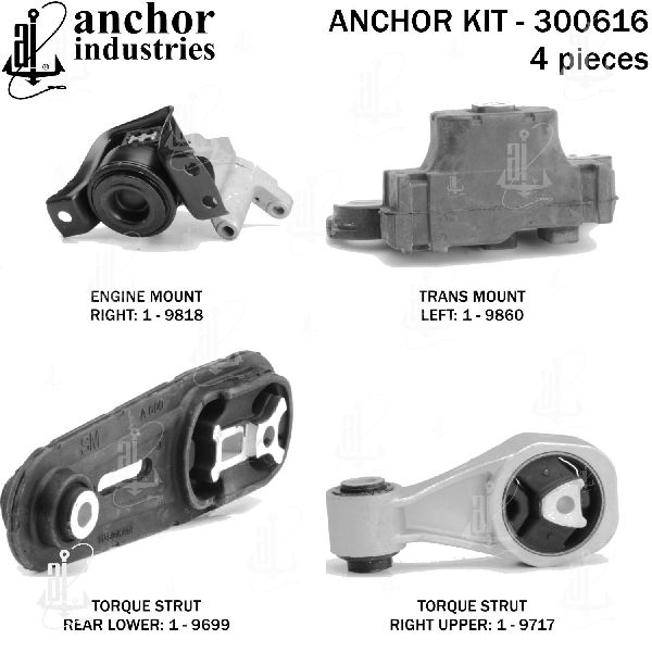 2011-2015 Nissan Juke Engine Mount Kit (Anchor)