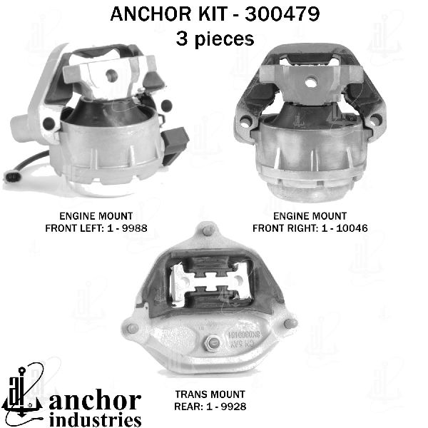 2012-2018 Audi A6 Engine Mount Kit (Anchor)