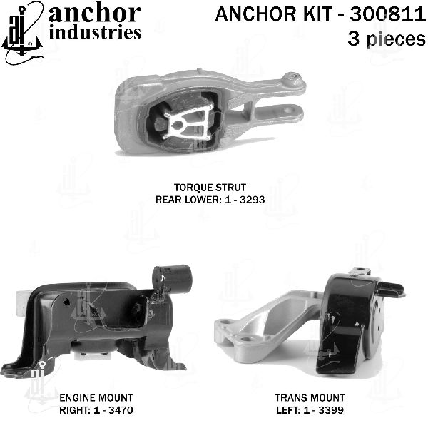 2014-2018 Chevrolet Sonic Engine Mount Kit (Anchor)