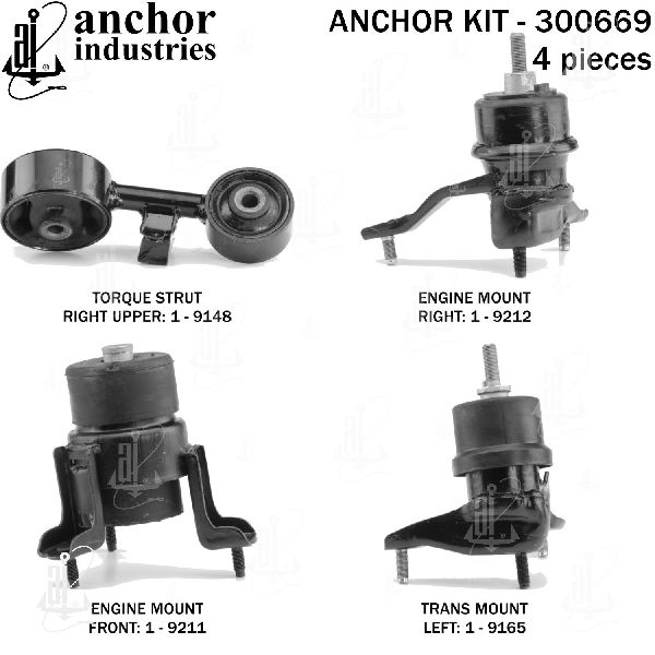 2004-2006 Toyota Solara Engine Mount Kit (Anchor)