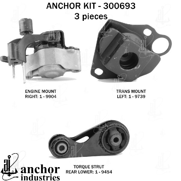 2004-2009 Toyota Prius Engine Mount Kit (Anchor)