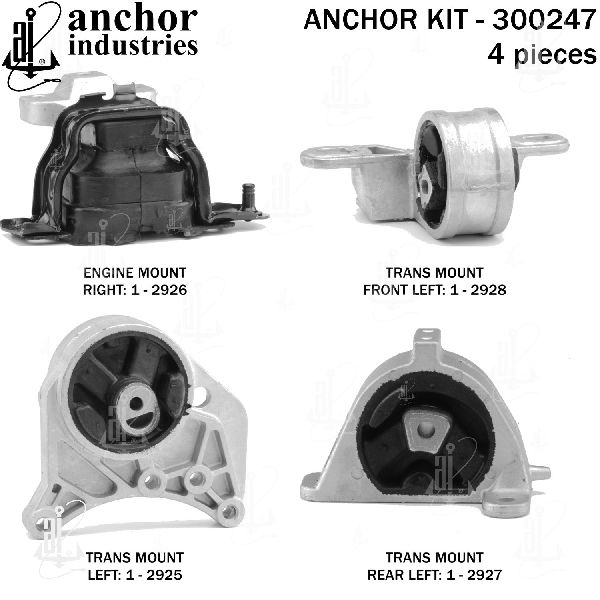2001-2007 Dodge Caravan Engine Mount Kit (Anchor)