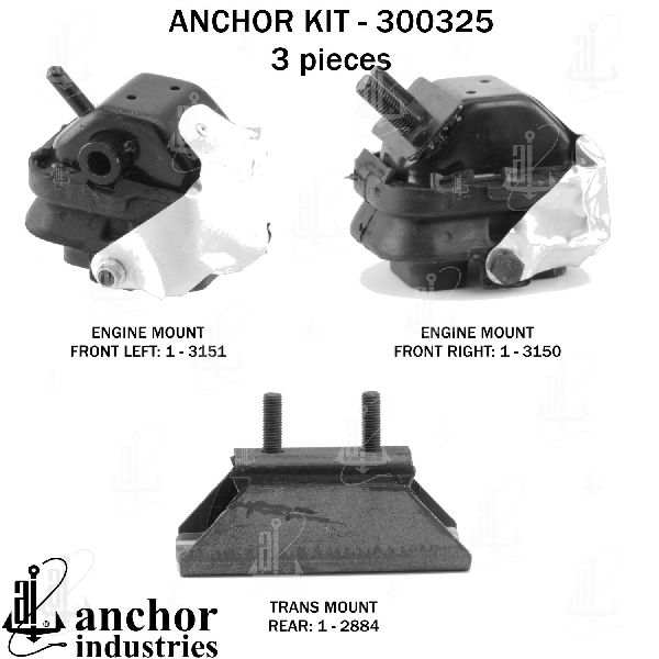 2004 Ford F-350 Engine Mount Kit (Anchor)