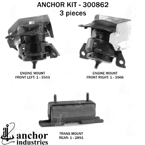 2015-2018 GMC Sierra Engine Mount Kit (Anchor)