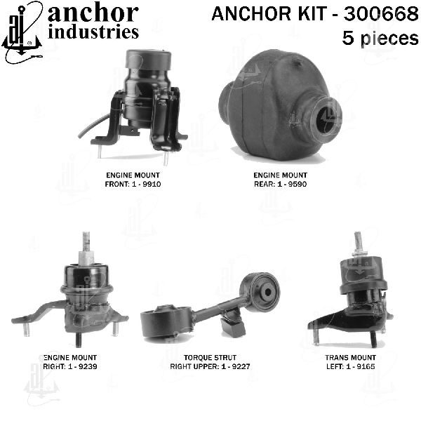 2001-2003 Toyota Highlander Engine Mount Kit (Anchor)