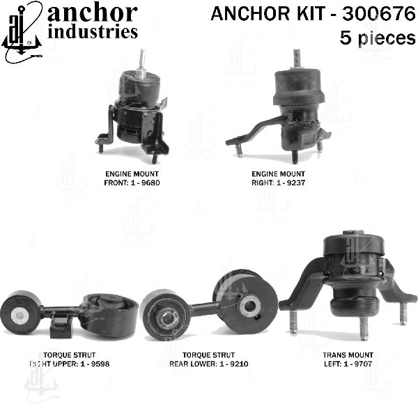 2007-2009 Toyota Camry Engine Mount Kit (Anchor)