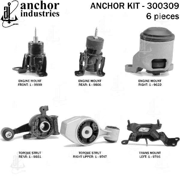 2015-2017 Nissan Quest Engine Mount Kit (Anchor)