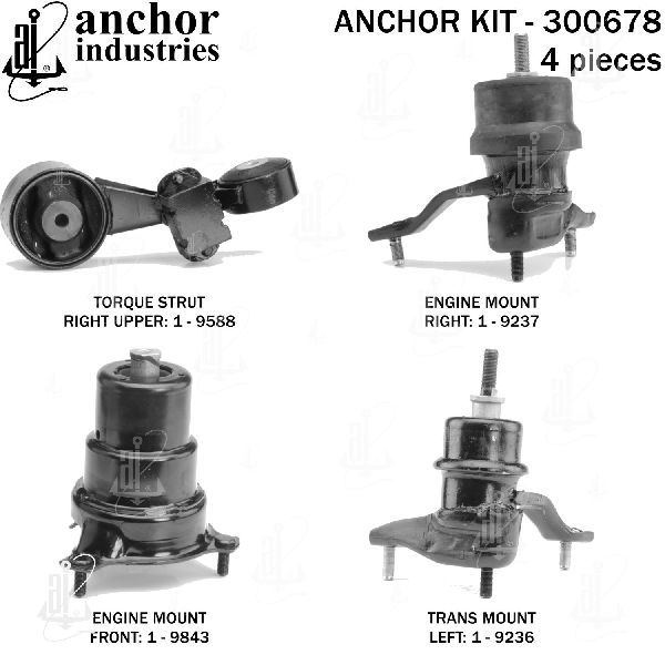 2012-2017 Toyota Camry Engine Mount Kit (Anchor)