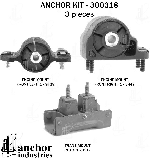 2011-2016 Ford F-350 Engine Mount Kit (Anchor)
