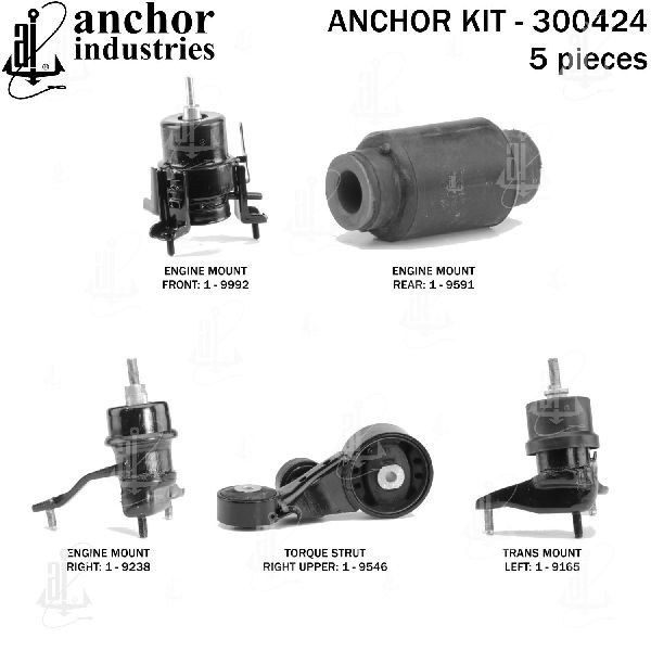 2007-2010 Toyota Sienna Engine Mount Kit (Anchor)