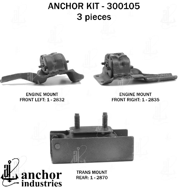1998-2002 Lincoln Navigator Engine Mount Kit (Anchor)