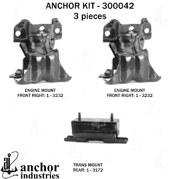 2007-2013 Chevrolet Silverado 1500 Engine Mount Kit (Anchor)