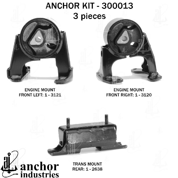 2009-2010 Hummer H3T Engine Mount Kit (Anchor)
