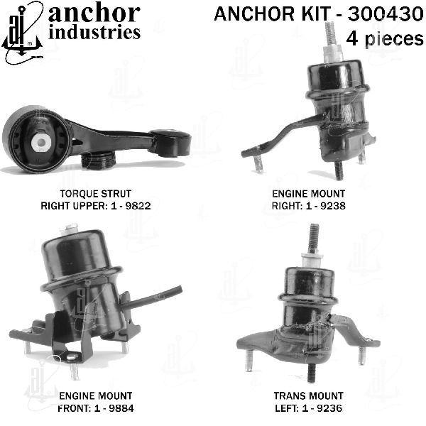 2015-2020 Toyota Sienna Engine Mount Kit (Anchor)