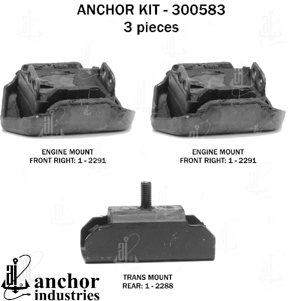 1973-1974 Buick Century Engine Mount Kit (Anchor)