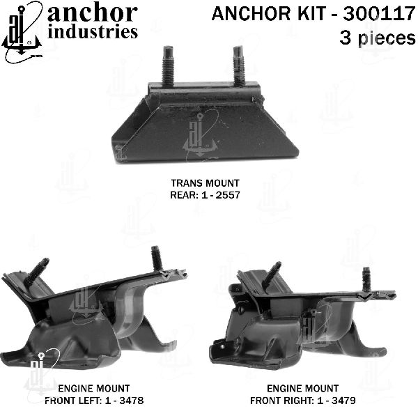 1997-1998 Ford E-350 Econoline Engine Mount Kit (Anchor)