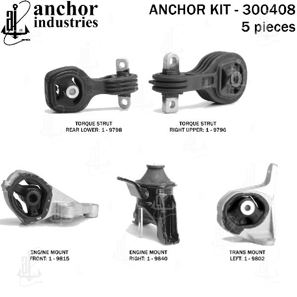 2012-2014 Honda CR-V Engine Mount Kit (Anchor)