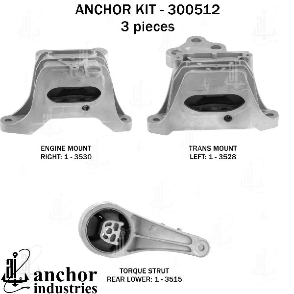 2018-2023 GMC Terrain Engine Mount Kit (Anchor)