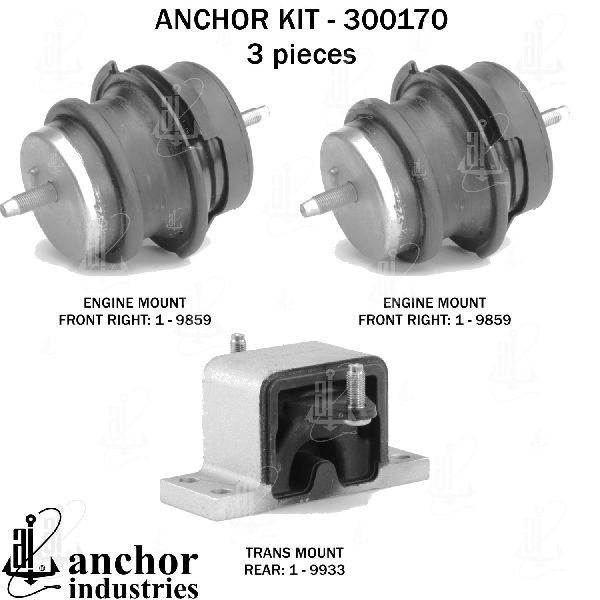 2011-2012 INFINITI EX35 Engine Mount Kit (Anchor)