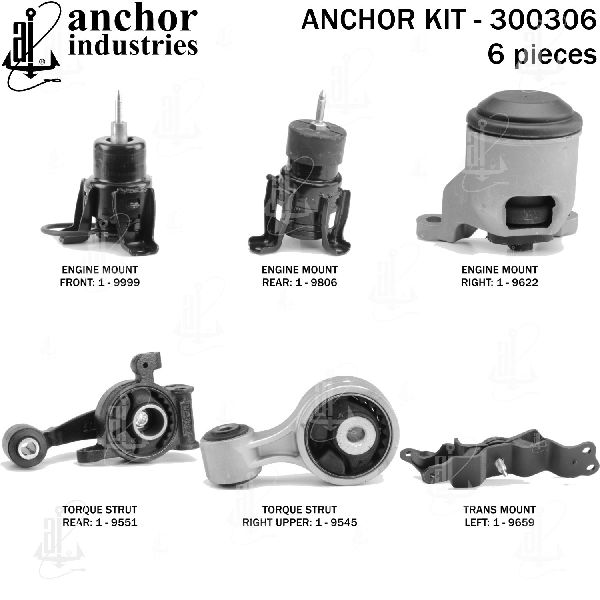 2011-2014 Nissan Quest Engine Mount Kit (Anchor)