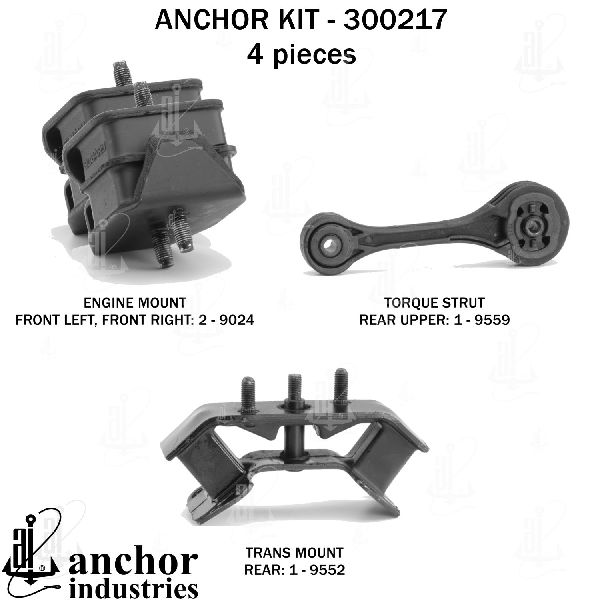 2005-2006 Saab 9-2X Engine Mount Kit (Anchor)