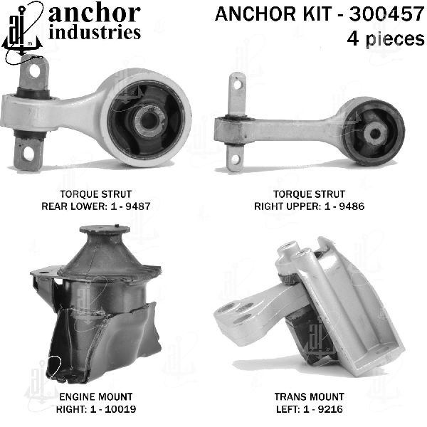 2006-2011 Honda Civic Engine Mount Kit (Anchor)