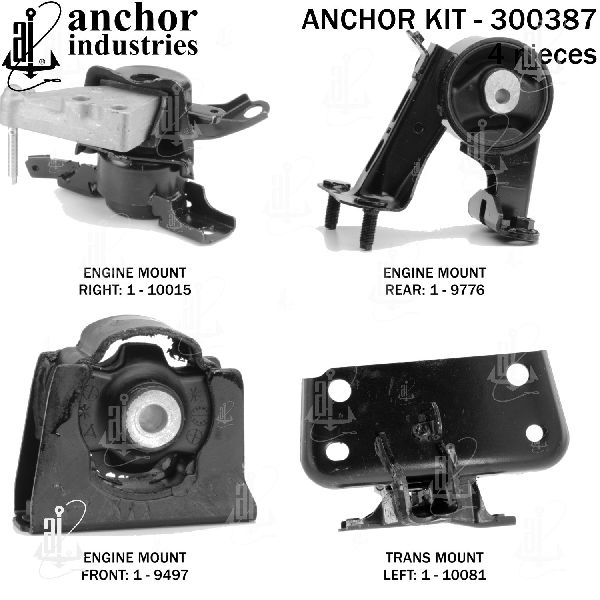 2011-2016 Scion tC Engine Mount Kit (Anchor)