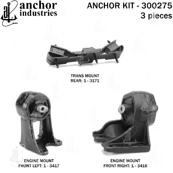 2011 Ram Dakota Engine Mount Kit (Anchor)