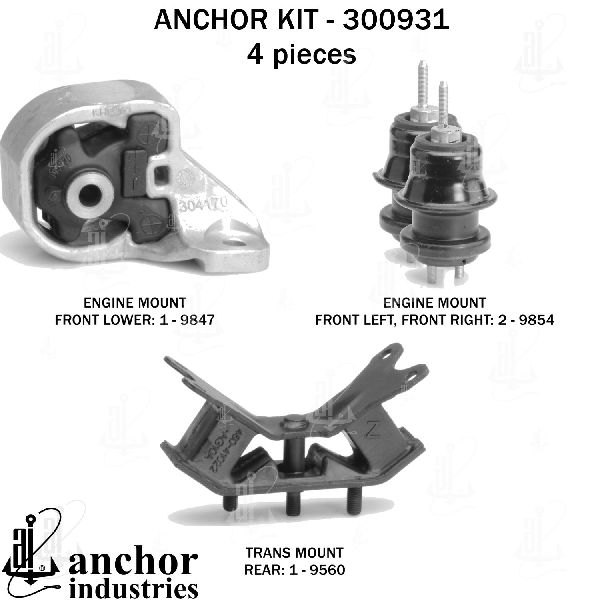2010-2014 Subaru Legacy Engine Mount Kit (Anchor)