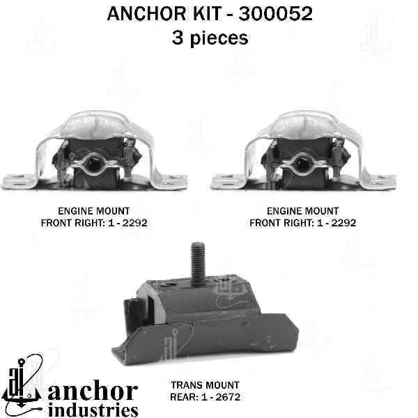 1994-1996 Chevrolet Caprice Engine Mount Kit (Anchor)
