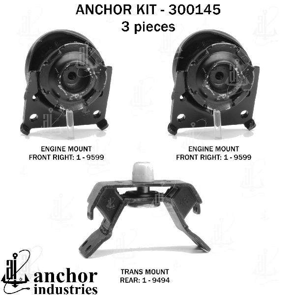 2007-2014 Toyota FJ Cruiser Engine Mount Kit (Anchor)
