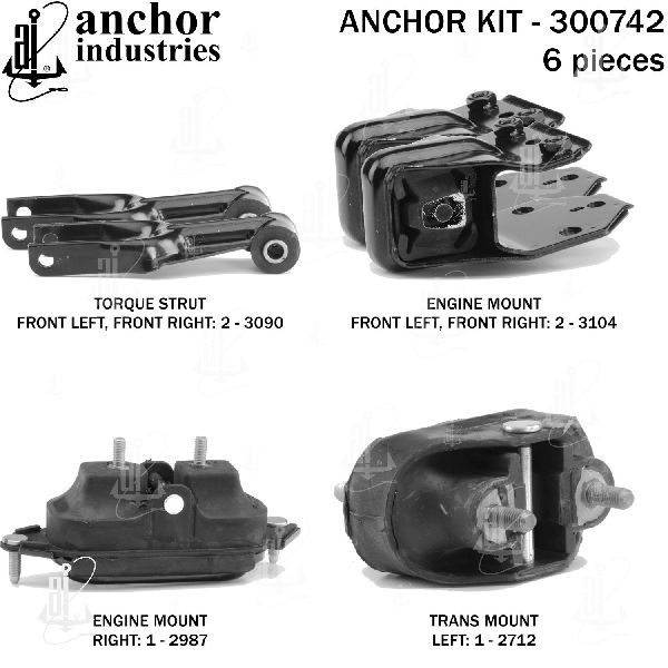 2006 Chevrolet Monte Carlo Engine Mount Kit (Anchor)