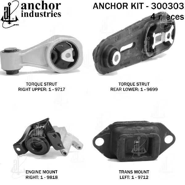 2013-2019 Nissan Sentra Engine Mount Kit (Anchor)