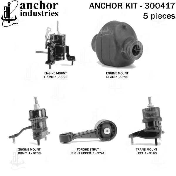 2010-2013 Toyota Highlander Engine Mount Kit (Anchor)