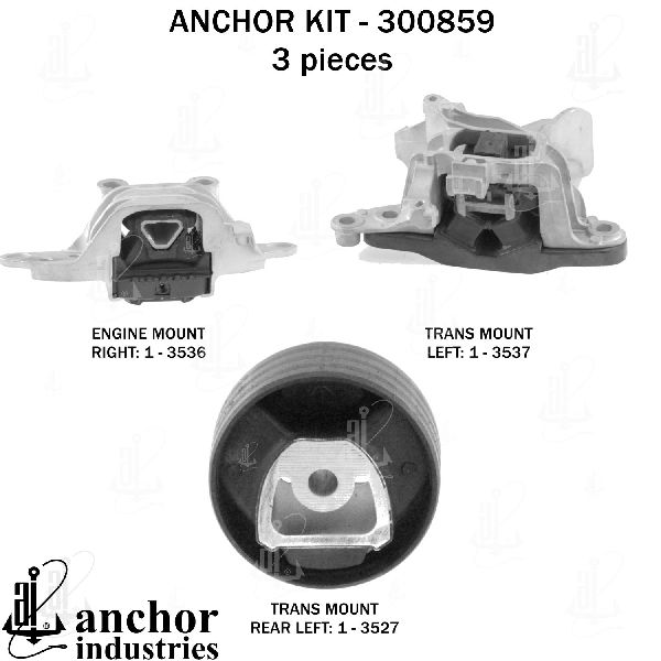 2016-2019 Chevrolet Cruze Engine Mount Kit (Anchor)