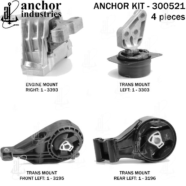 2014-2017 Buick Regal Engine Mount Kit (Anchor)